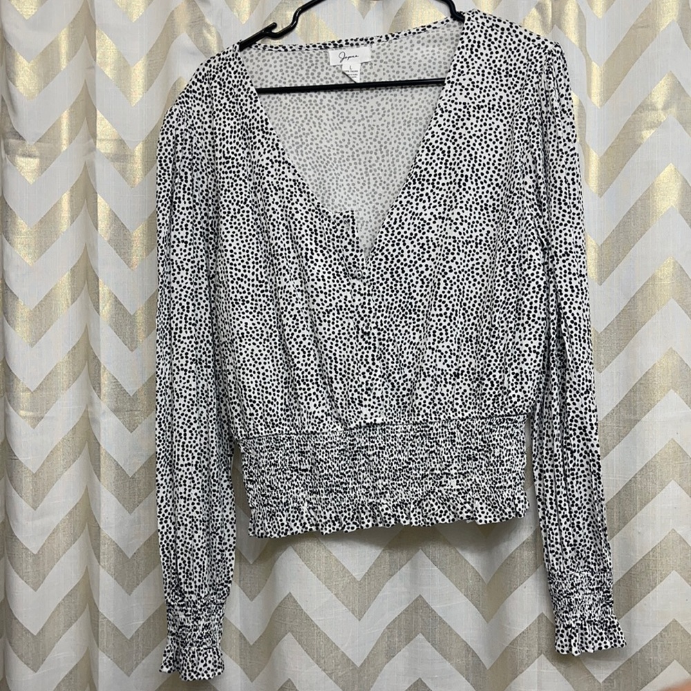 Black and white dotted shirt